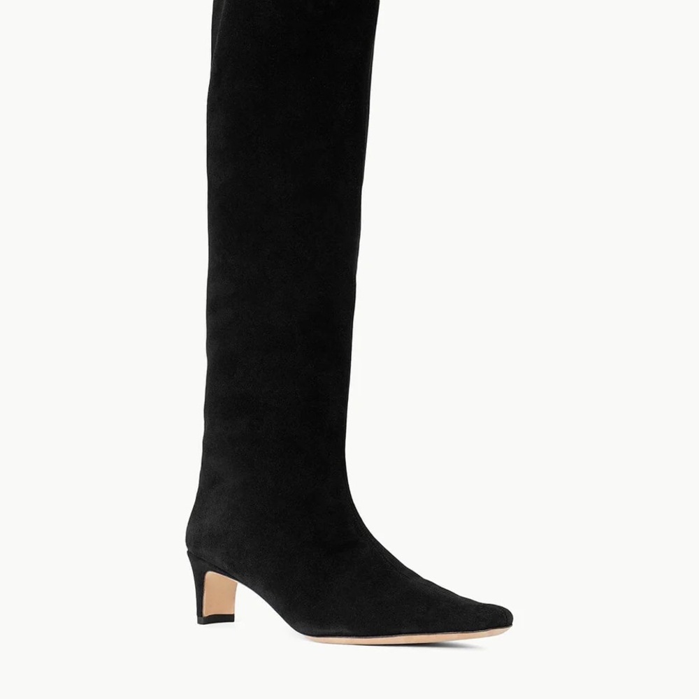 STAUD WALLY BOOT BLACK SUEDE